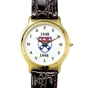 University of Pennnsylvania Vintage 1948 1998 Wrist Watch Gold Plated